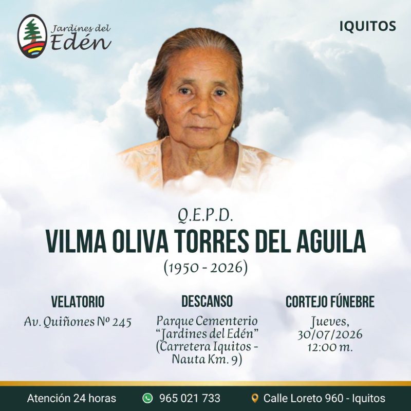 Vilma Oliva Torres Del Aguila