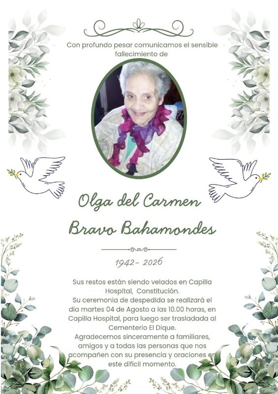 Olga Del Carmén Bravo Bahamondes