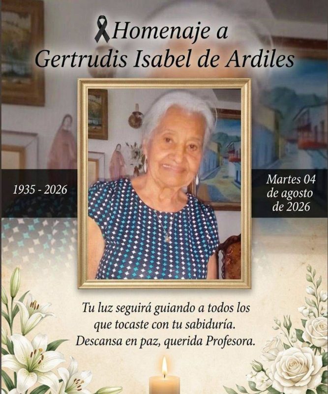 GERTRUDIS ISABEL DE ARDILES