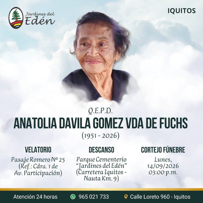 Anatolia Davila Gomez VDA De Fuchis