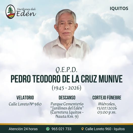 Pedro Teodoro De La Cruz Munive