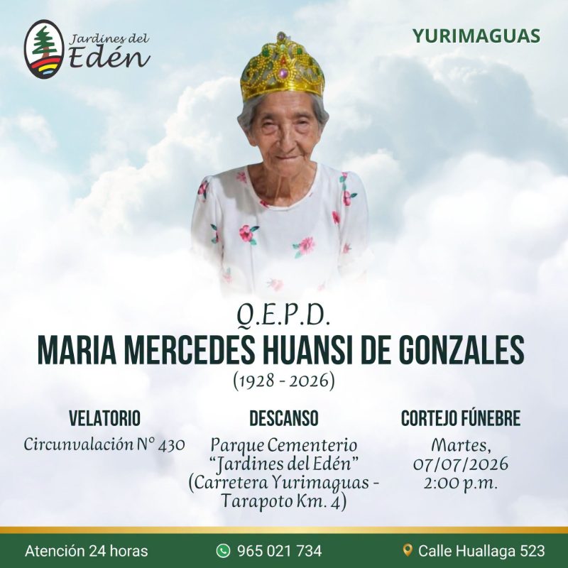 Mari Mercedes Huansi De Gonzales