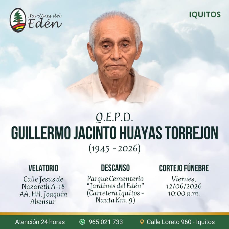 Guillermo Jacinto Huayas Torrejon