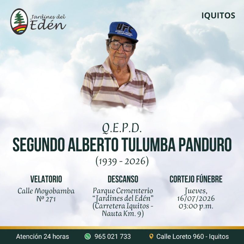Segundo Alberto Tulumba Panduro