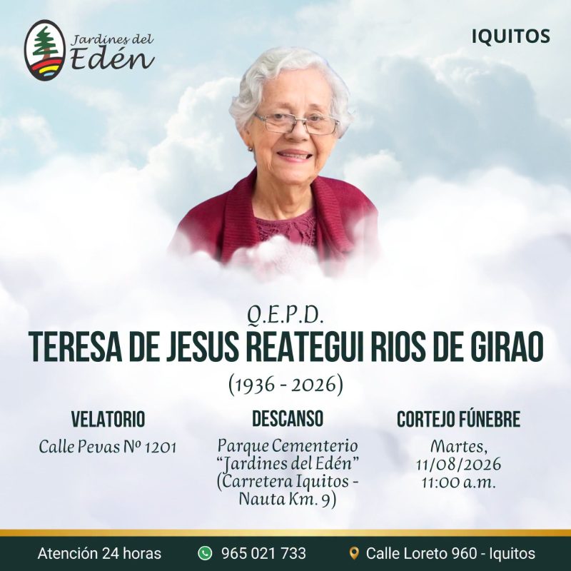 Teresa De Jesus Reategui Rios De Girao